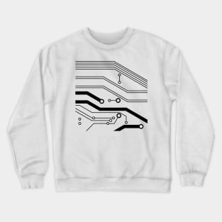 circuit board (transparant) Crewneck Sweatshirt